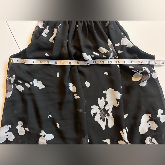 INC International Concepts Floral Halter Dress in Black and White Women’s Sz 10 - Picture 5 of 14